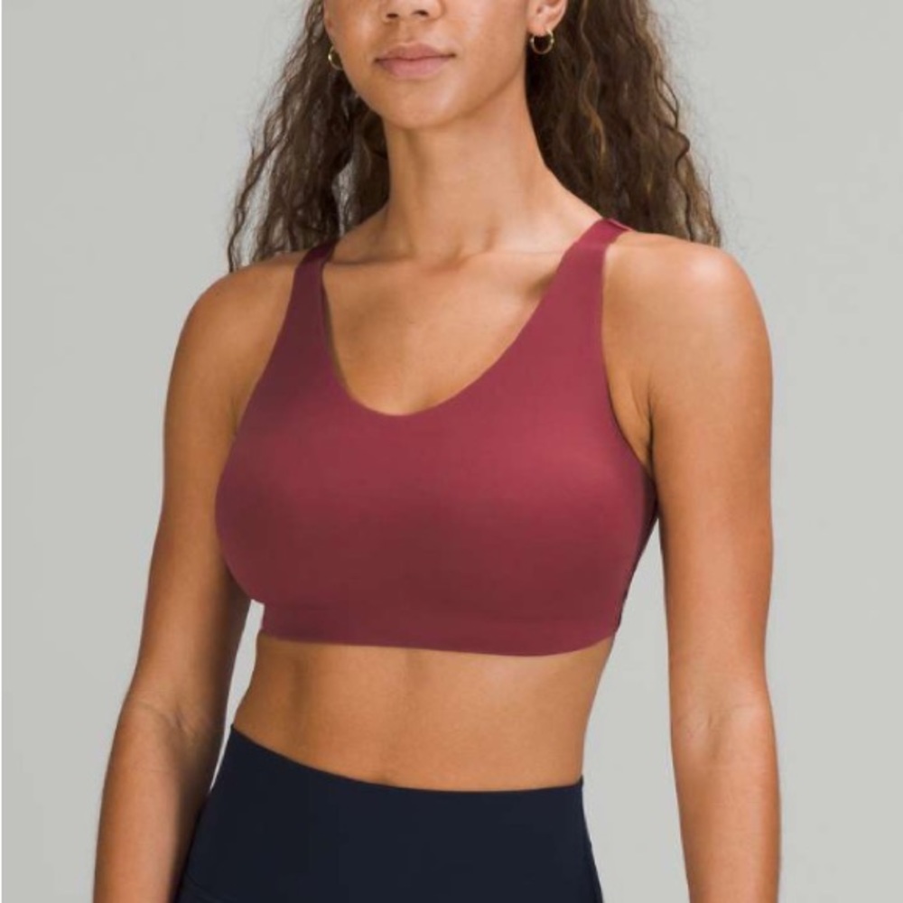 Lululemon In Alignment Bra Light Support D-G Cups in Mulled Wine